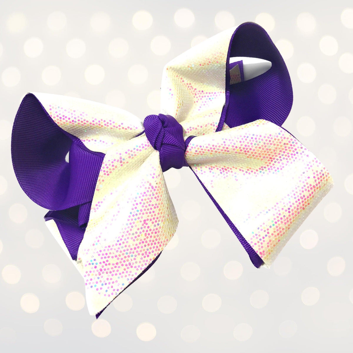Girls Large Sparkle Cheer And Dance Hair Bows