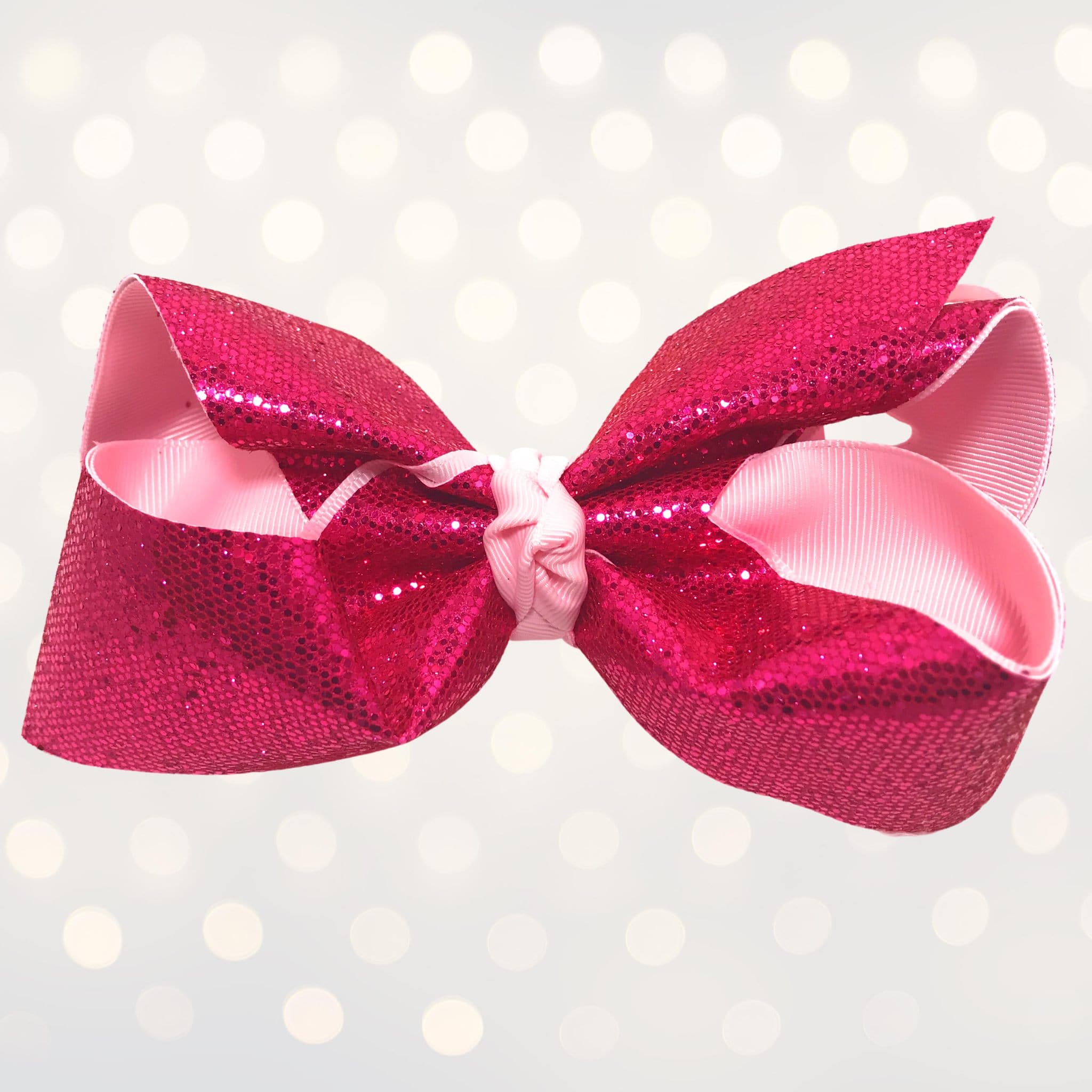 Girls Large Sparkle Cheer And Dance Hair Bows