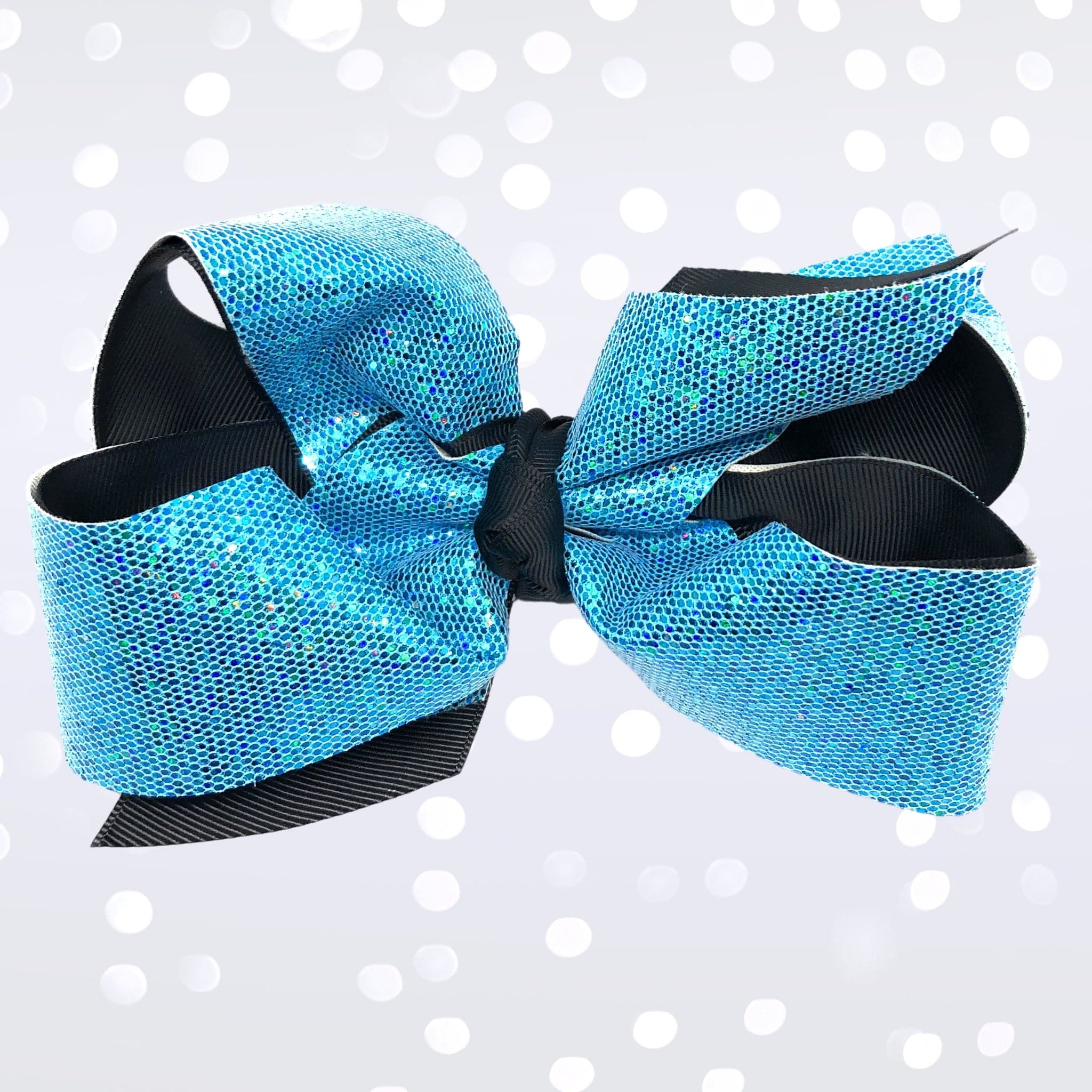Girls Large Sparkle Cheer And Dance Hair Bows