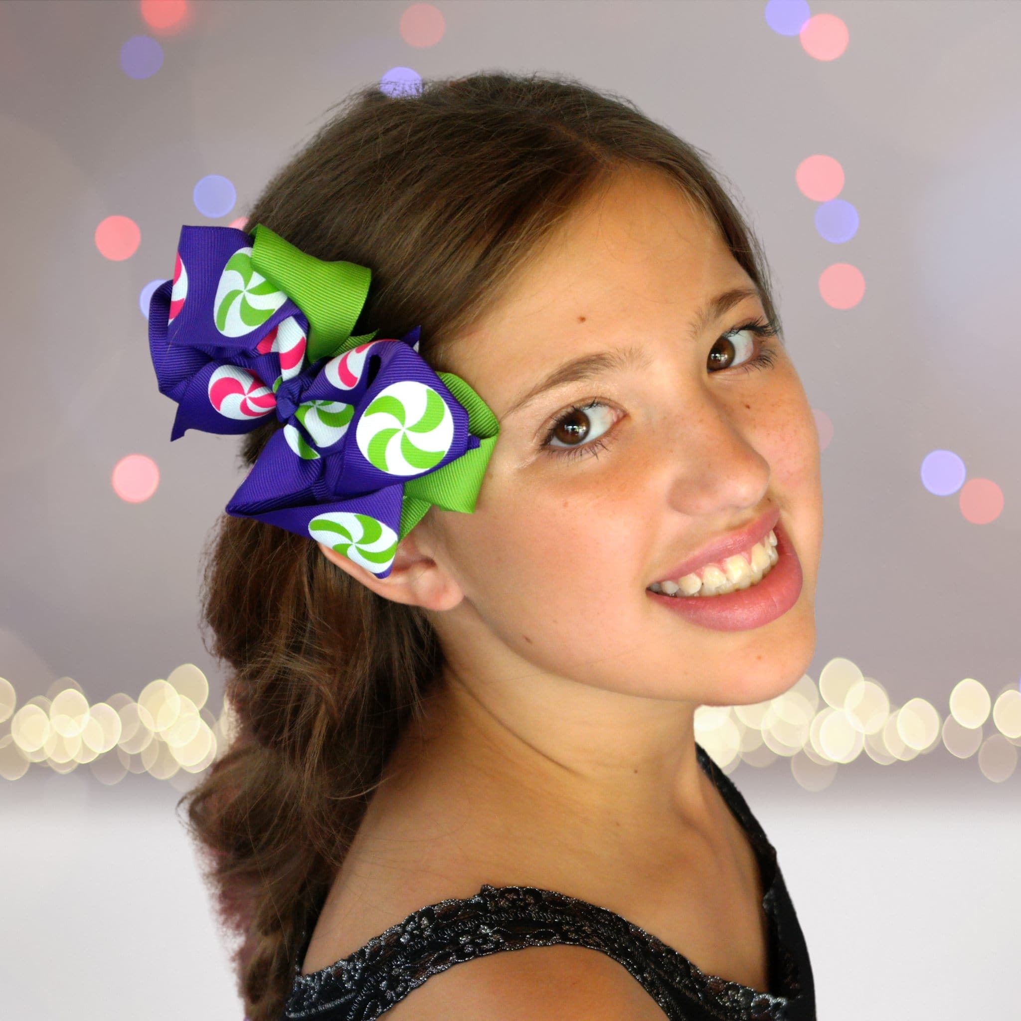Girls Layered Boutique Hair Bow