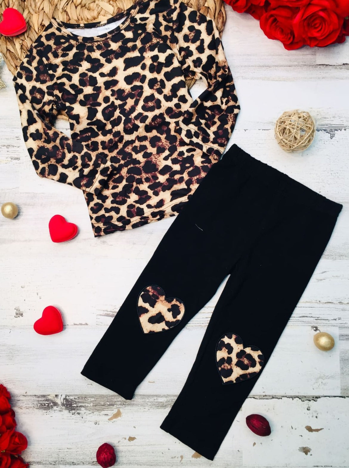 Making Boss Moves Leopard Top, Leggings And Jacket Set