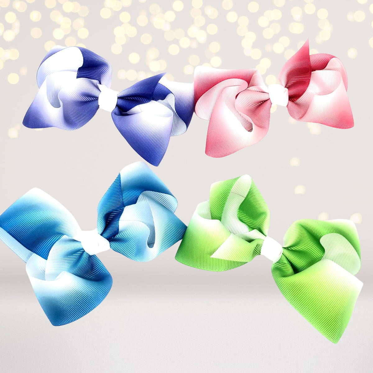 Girls Ombre Gradient Or Faded Hair Bow
