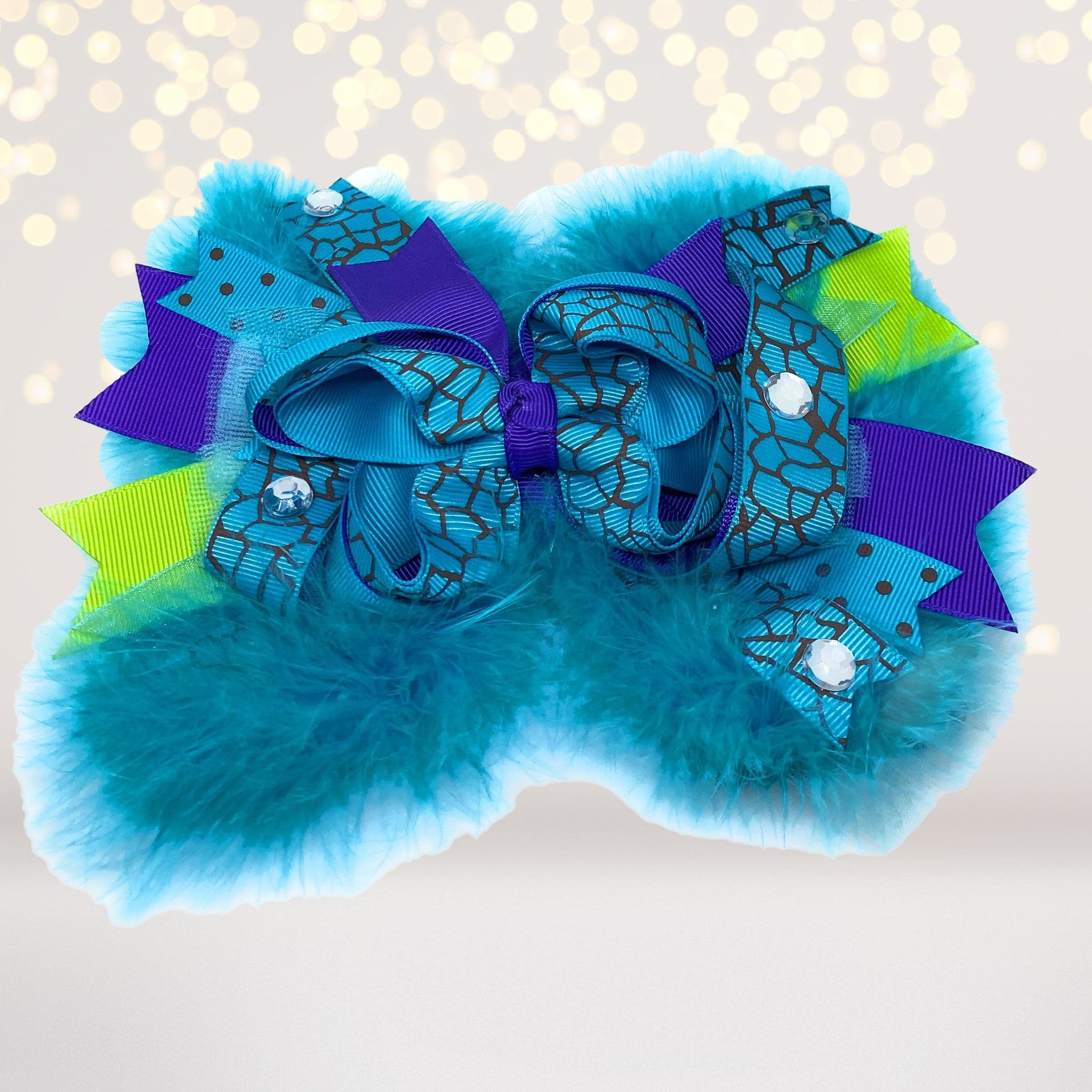 Girls Over The Top Marabou Hair Bows