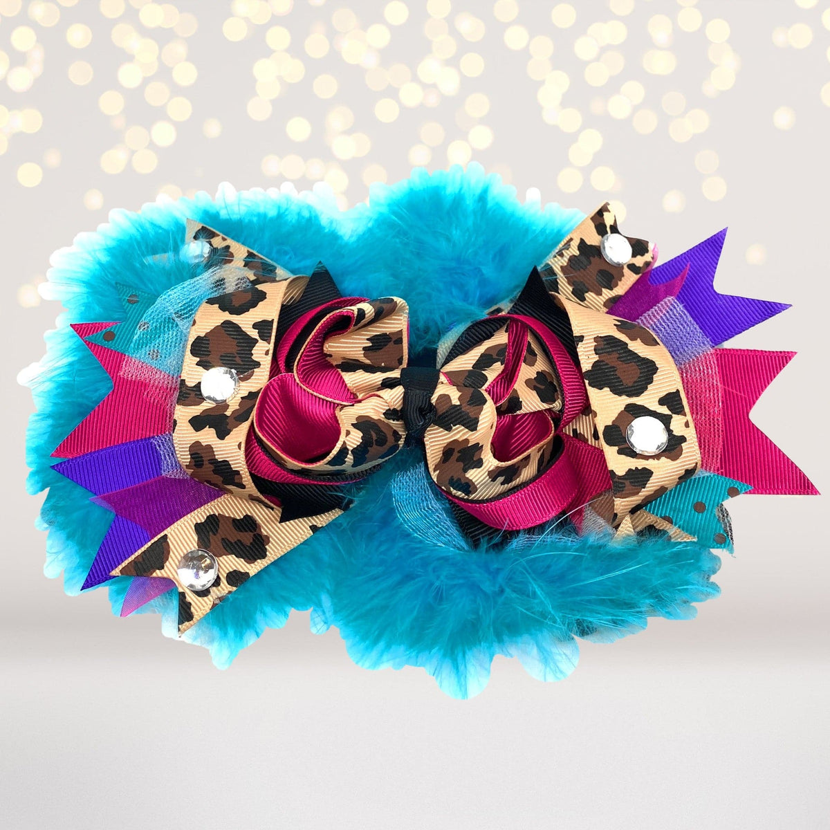 Girls Over The Top Marabou Hair Bows