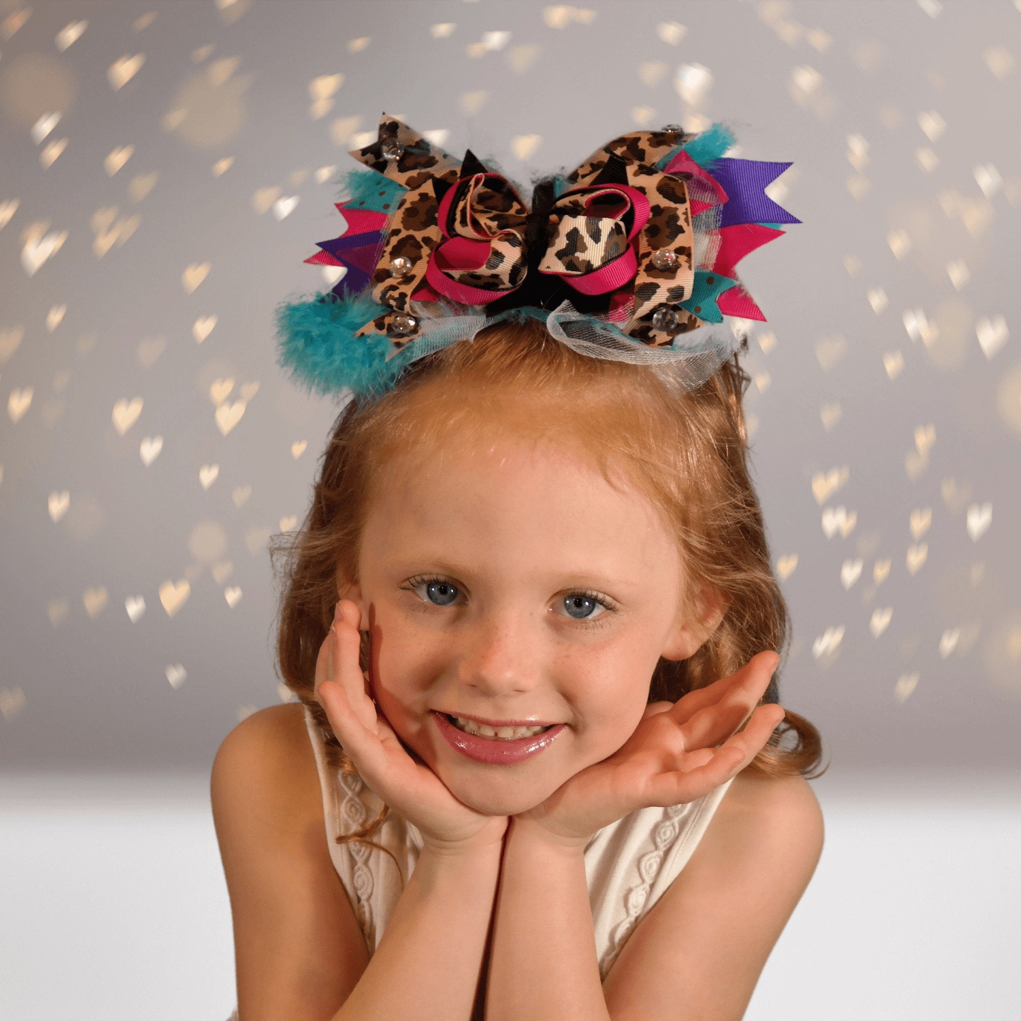 Girls Over The Top Marabou Hair Bows