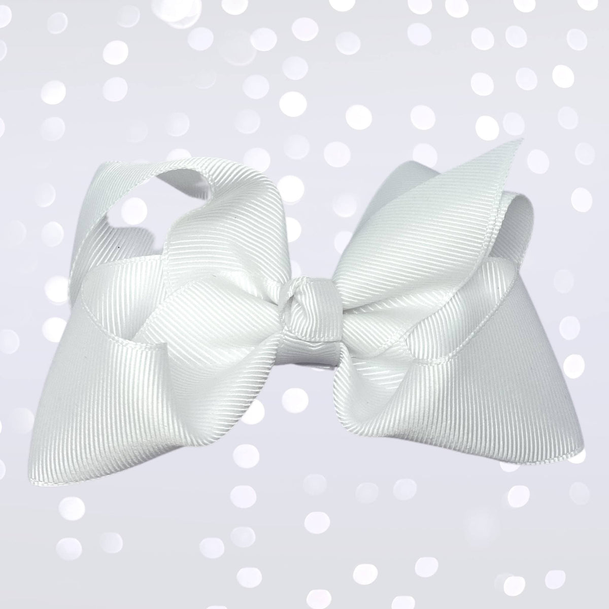 Girls Small Chunky Hair Bow, Small Basic Hair Bow