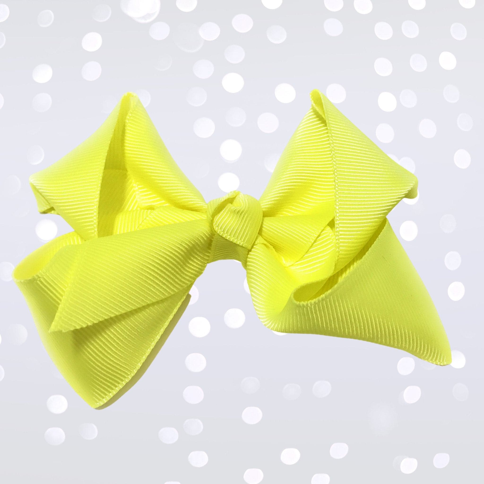 Girls Small Chunky Hair Bow, Small Basic Hair Bow