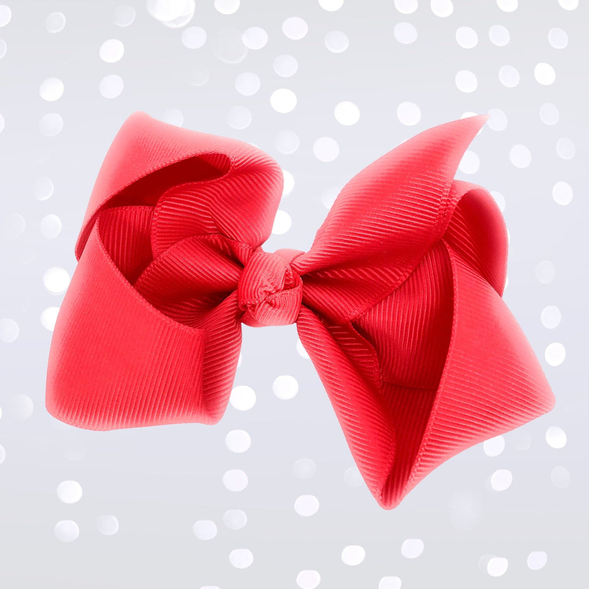Girls Small Chunky Hair Bow, Small Basic Hair Bow