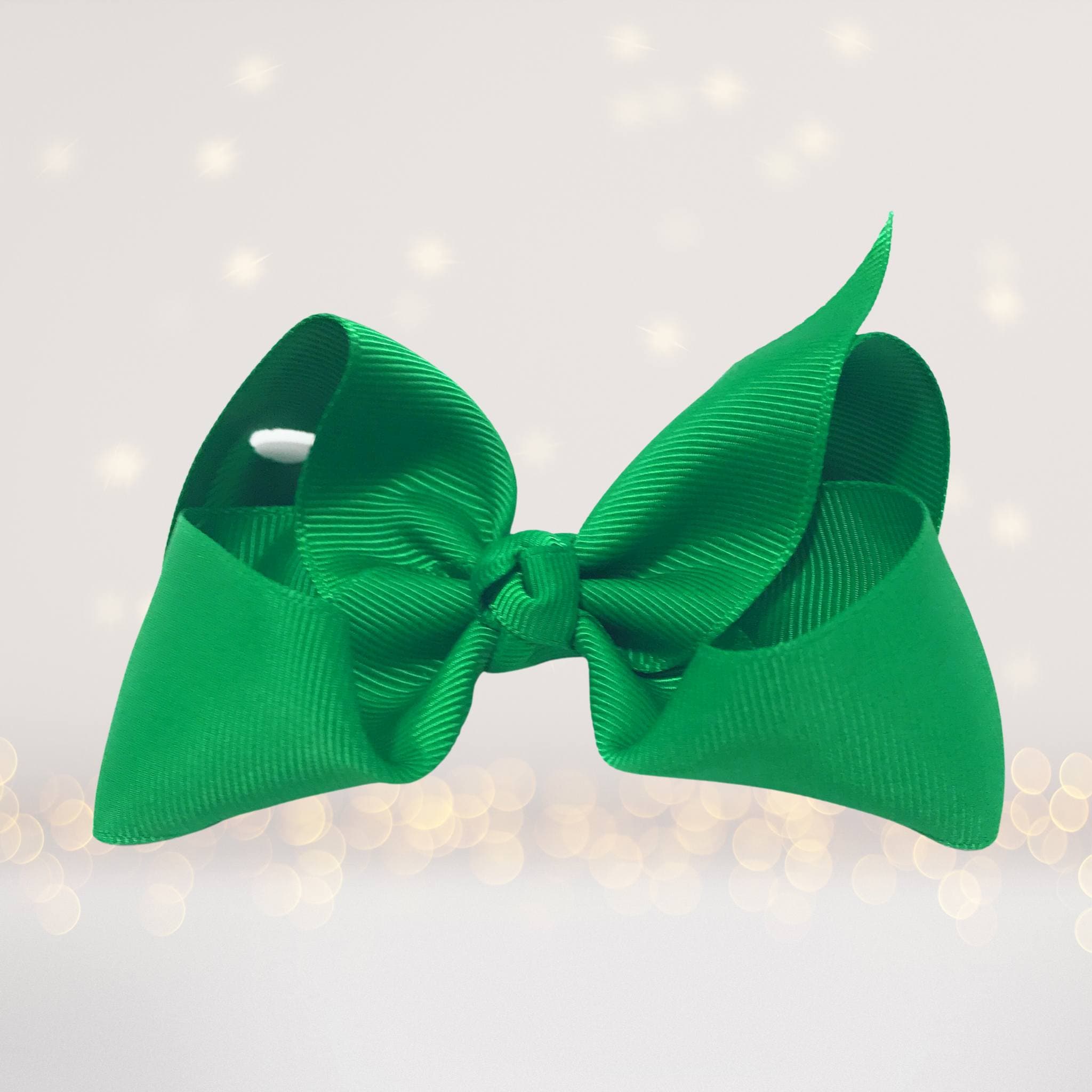 Girls Small Chunky Hair Bow, Small Basic Hair Bow