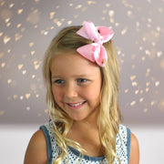 Girls Small Chunky Hair Bow, Small Basic Hair Bow