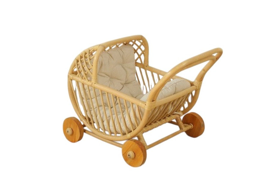 Doll Buggy – Handcrafted Boho Stroller For Little Girls Doll Pretend Play