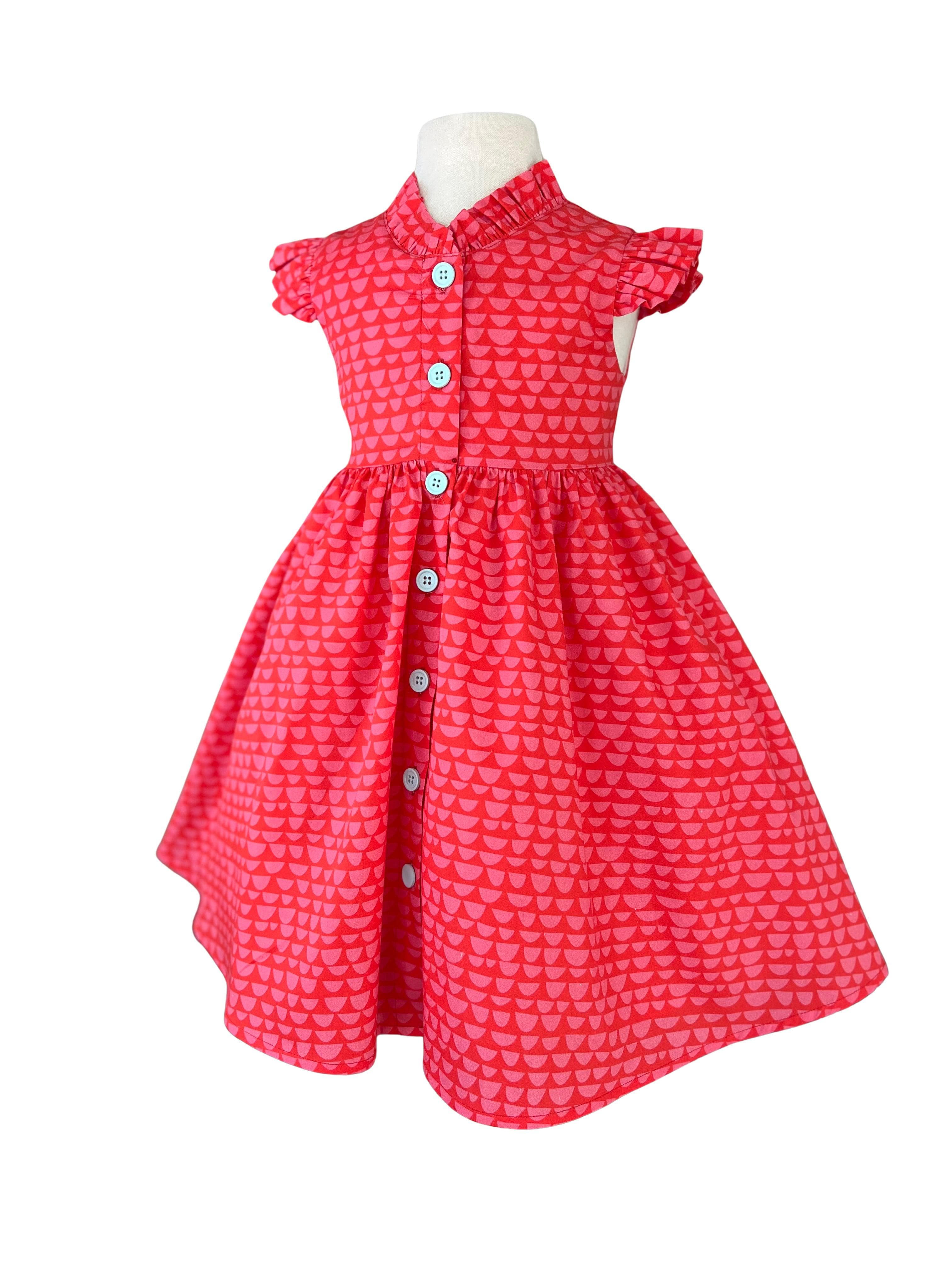 Tea & Kitties Vintage Red Glen Park Dress