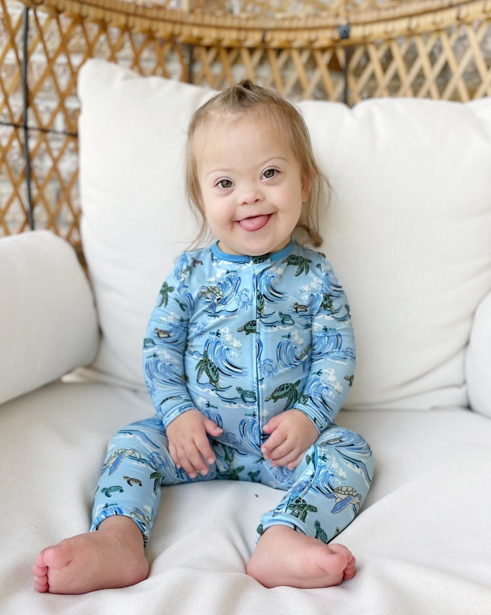 Go With The Flow Sea Turtles Coverall (0-3t)