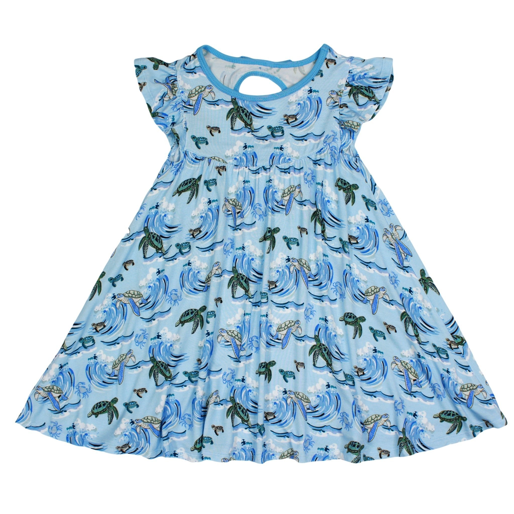 Go With The Flow Sea Turtles Twirling Dress (2t-6y)