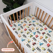 God Says I Am Boy Bamboo Fitted Crib Sheet