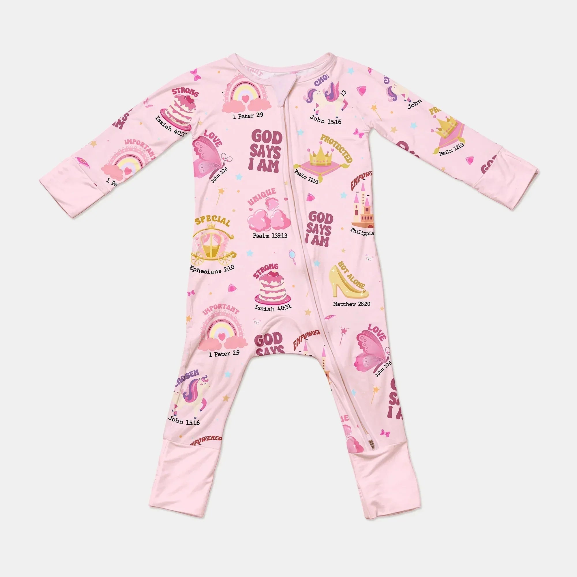 God Says I Am Girl Bamboo Convertible Zippy