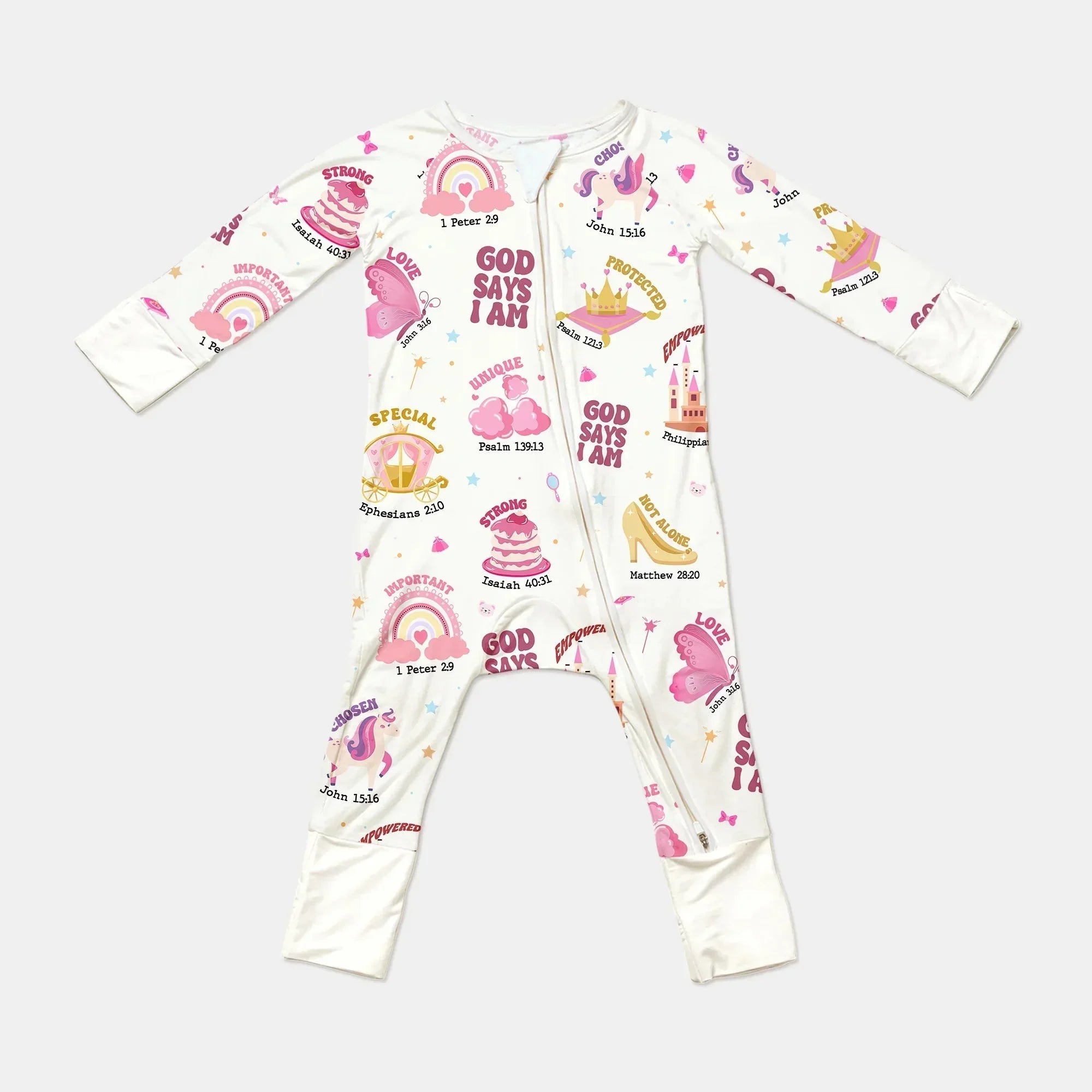 God Says I Am Girl Bamboo Convertible Zippy