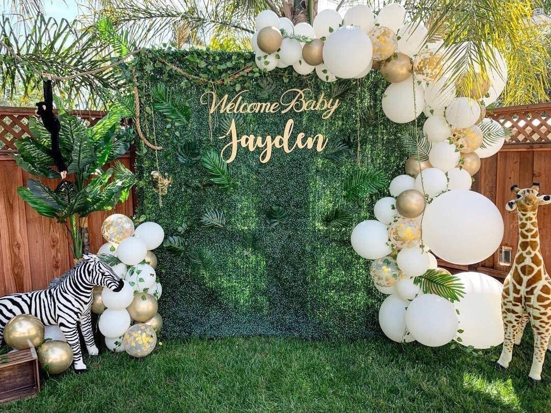 Elegant Gold & White Balloon Garland Kit