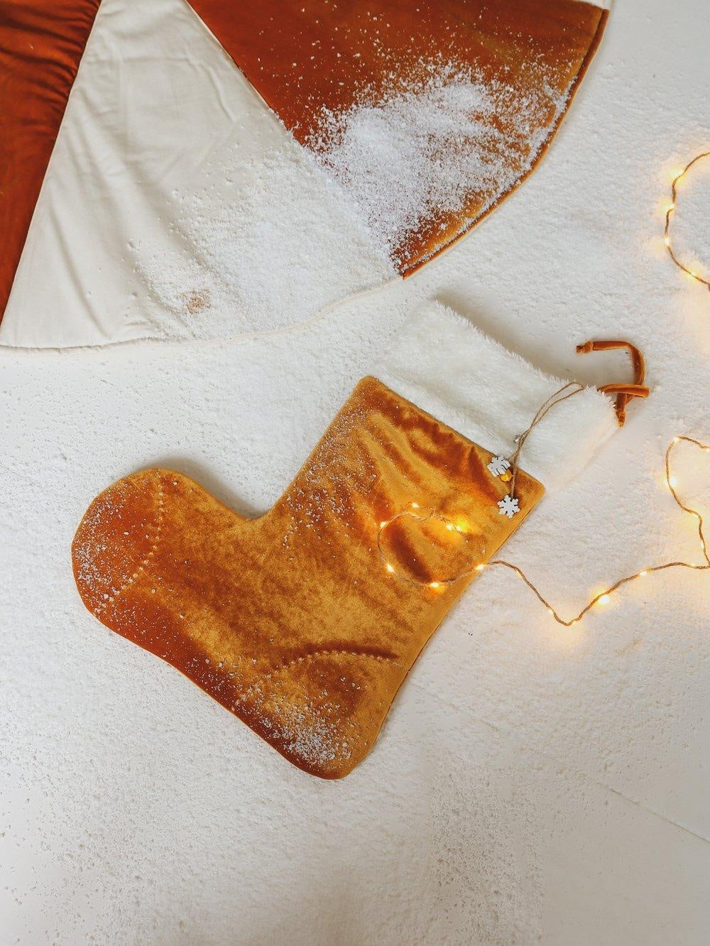 Gold Candy Christmas Stocking