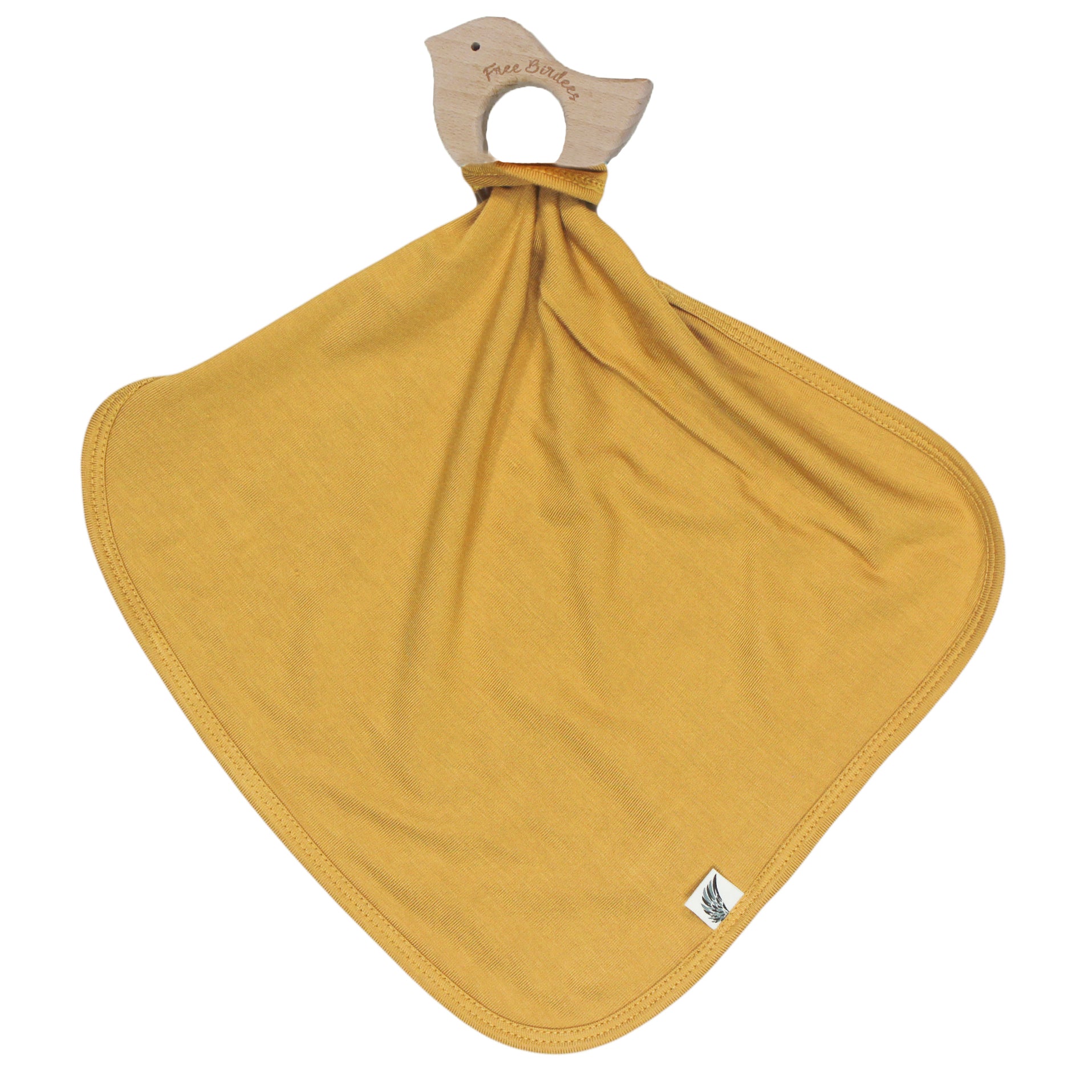 Gold Dust Lovey With Wooden Teether