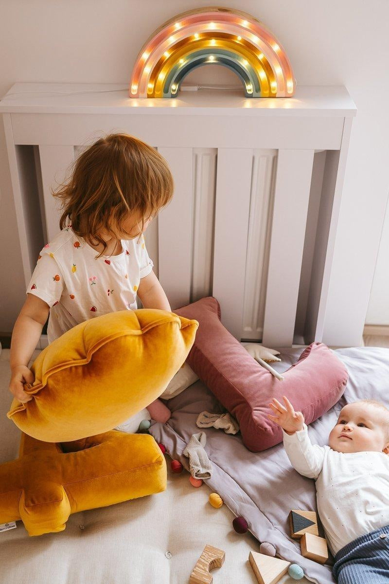 Velvet Gold Pearl Shell Pillow