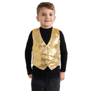 Gold Sequin Vest - Kids