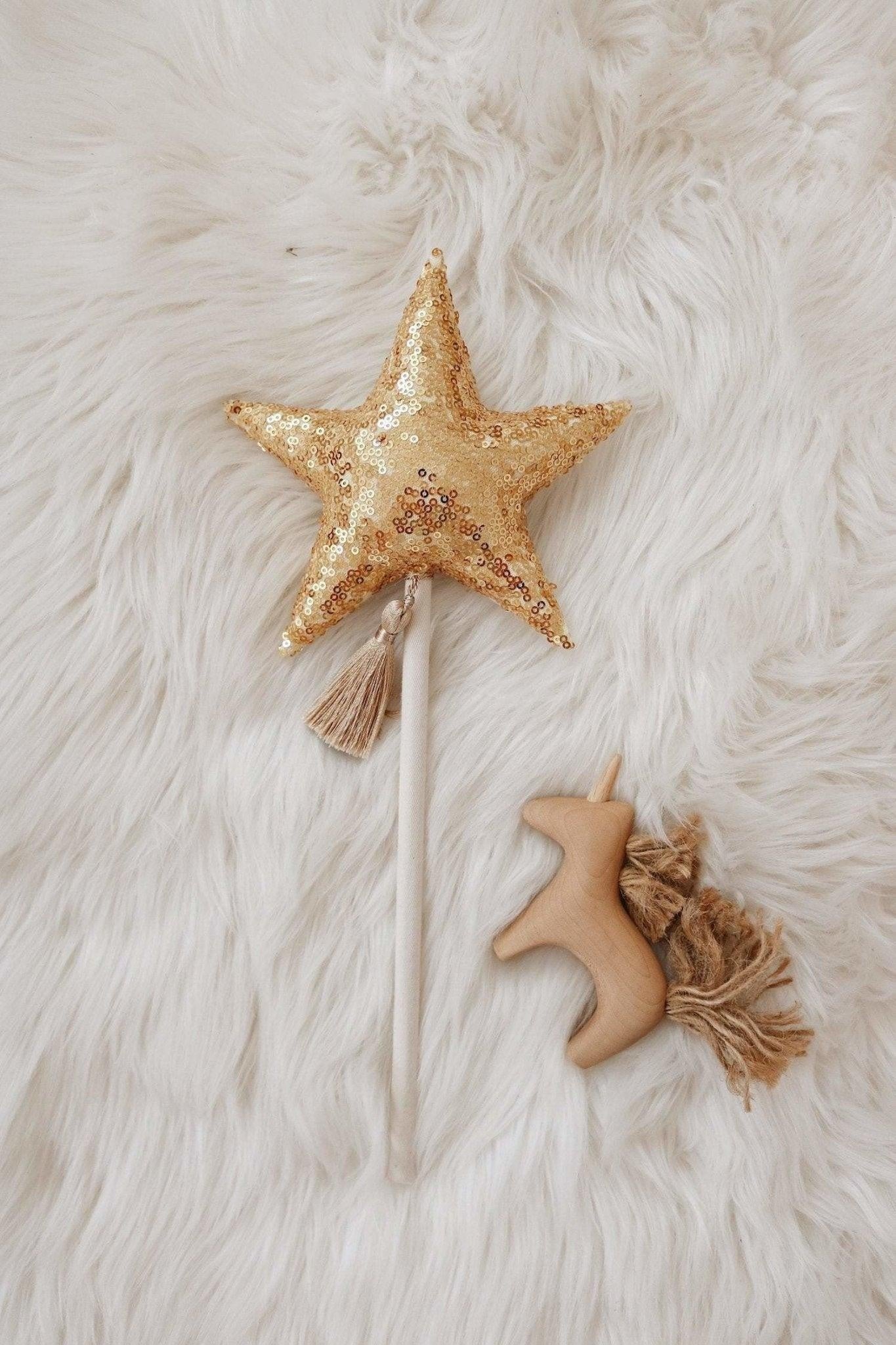 Gold Sequins Magic Wand