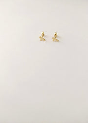 Gold Cross Earrings