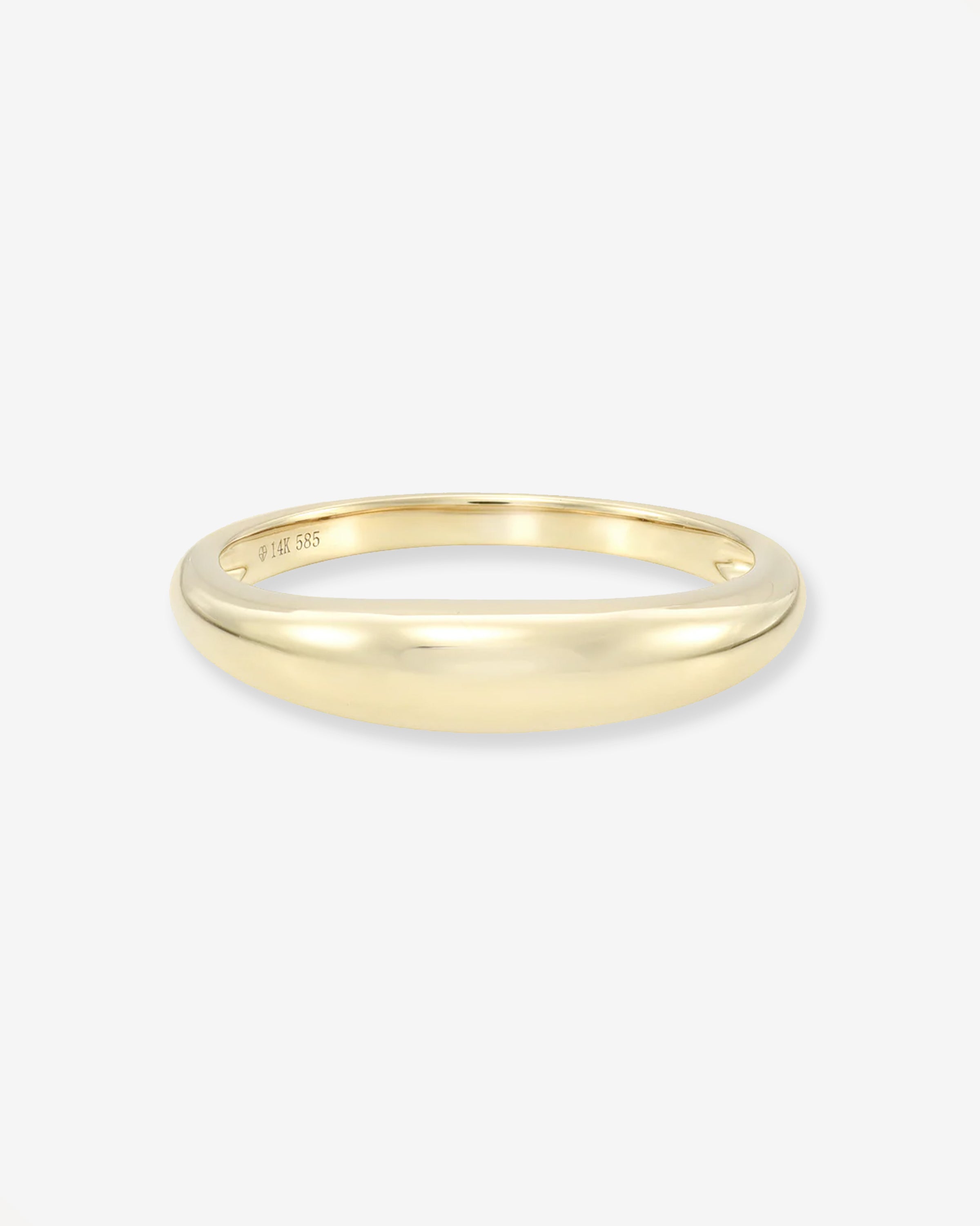 14k Gold Dome Band Ring