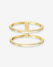 14k Gold Double Band Ring
