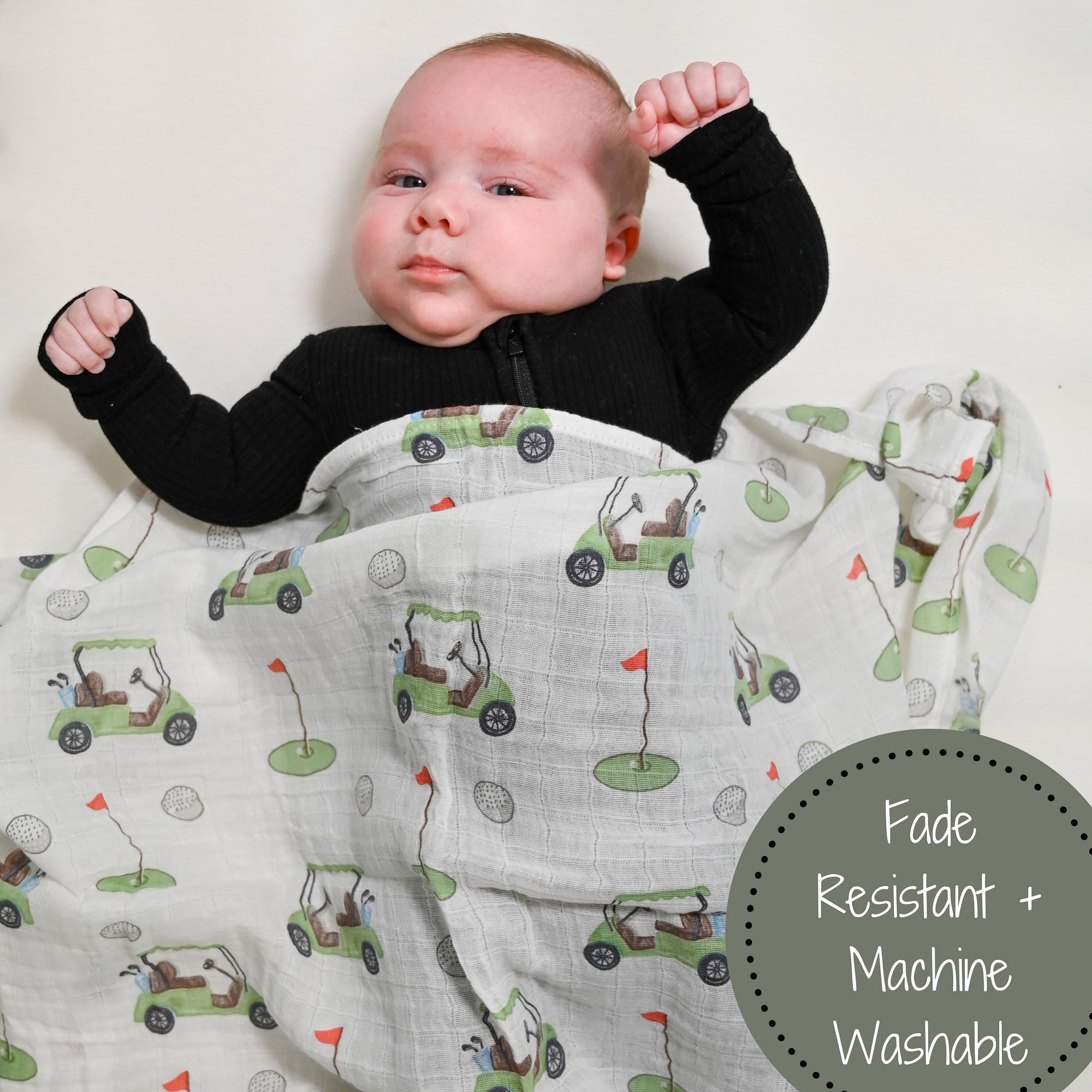 Golf A Round Swaddle Blanket