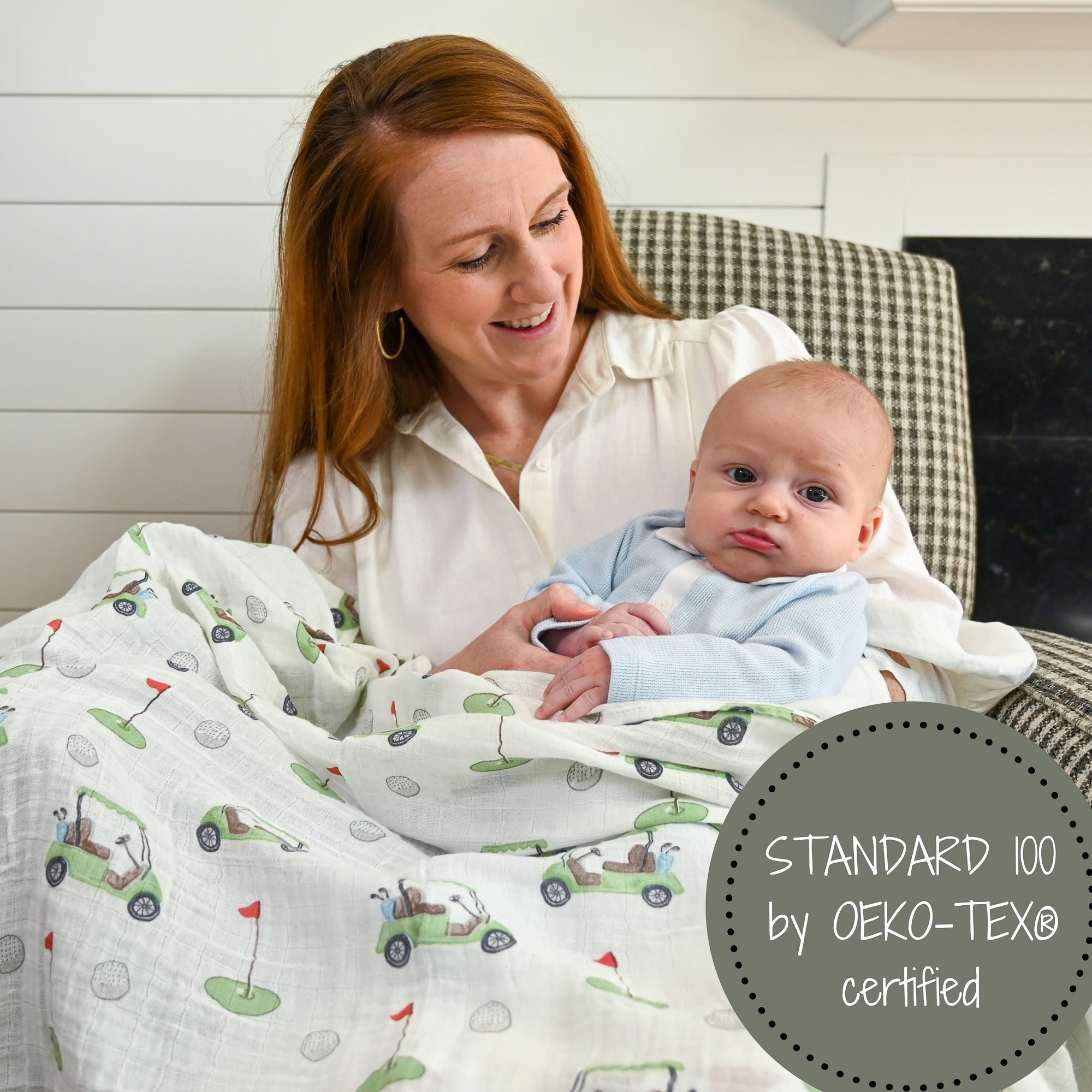 Golf A Round Swaddle Blanket