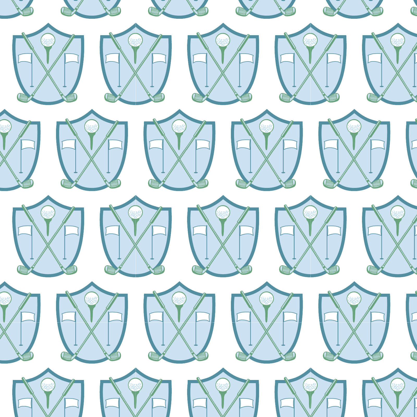 Charles Boys' Short Set Golf Crest Blue