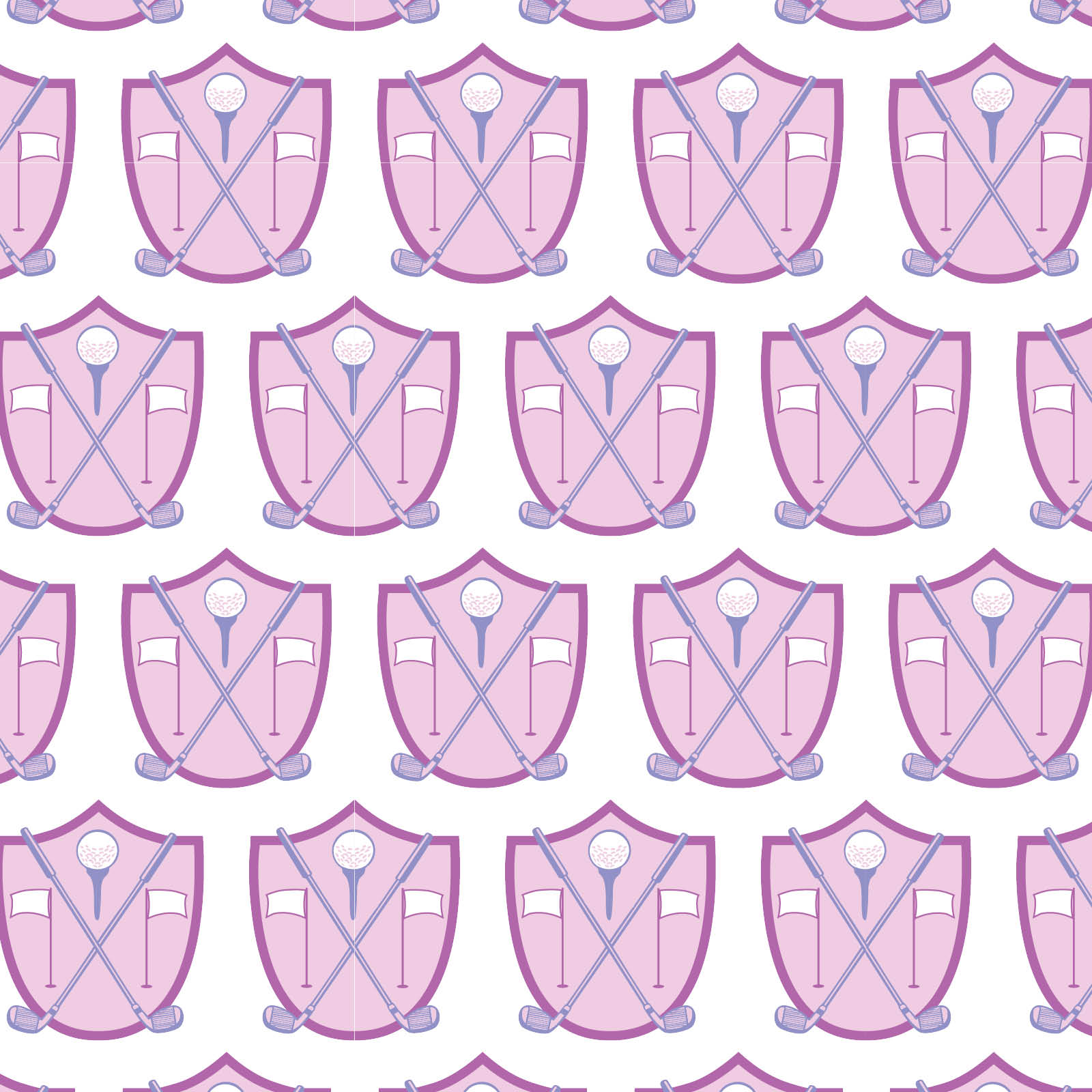 Sophie Girls' Short Set Golf Crest Pink