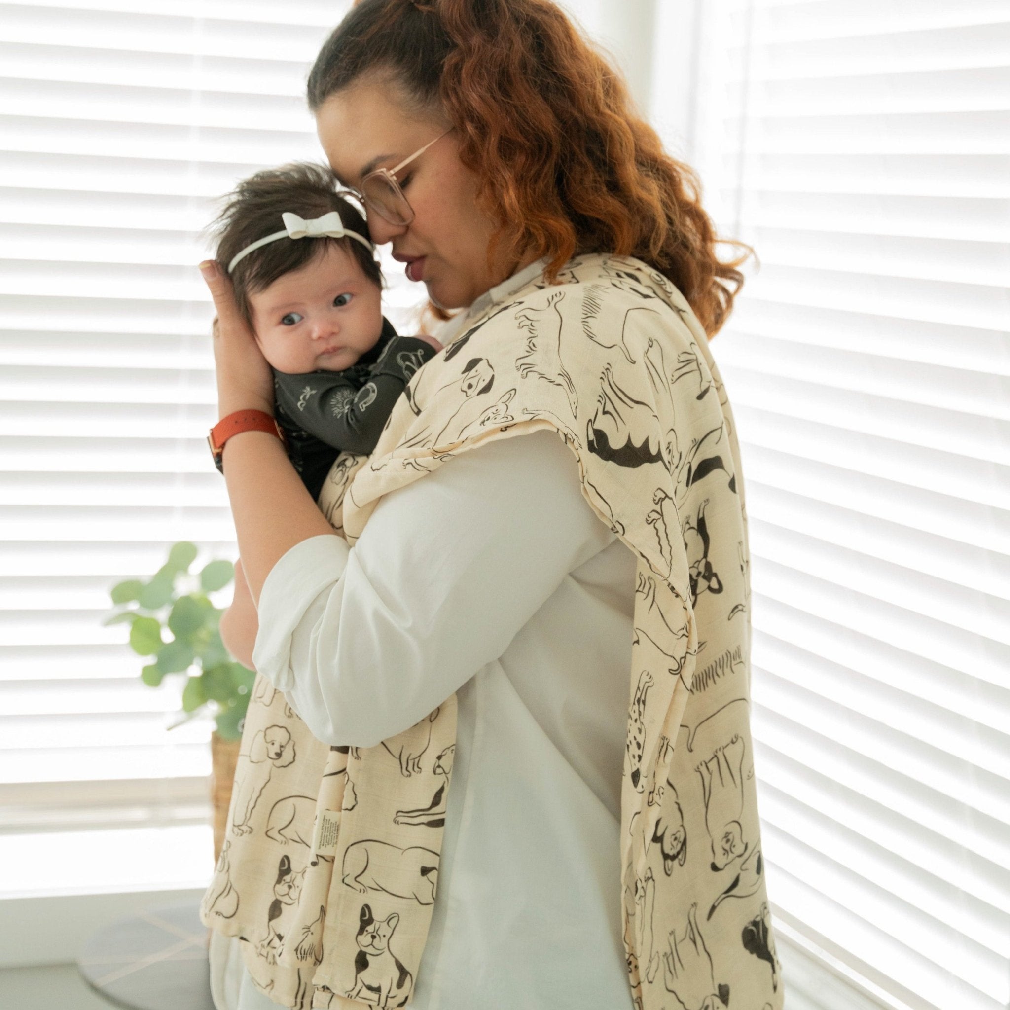 Good Dog Muslin Swaddle Blanket