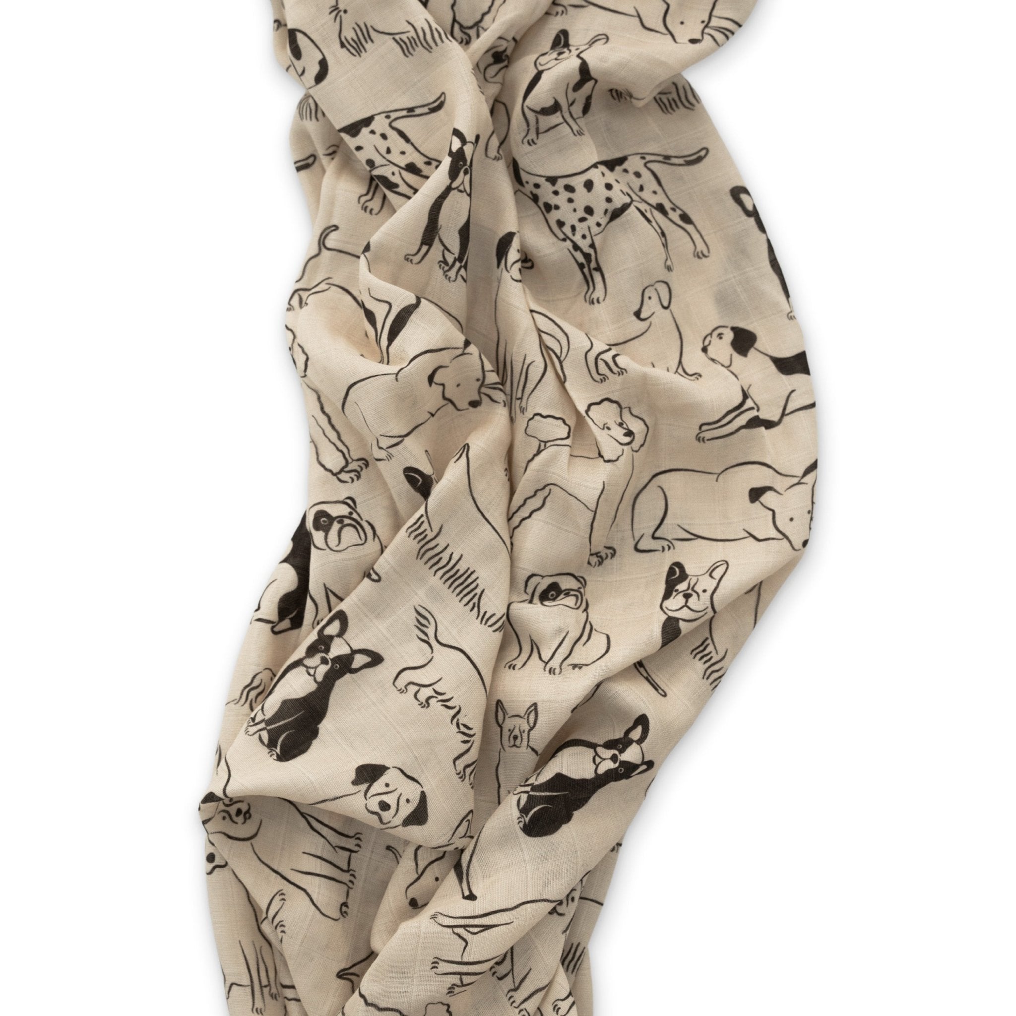 Good Dog Muslin Swaddle Blanket