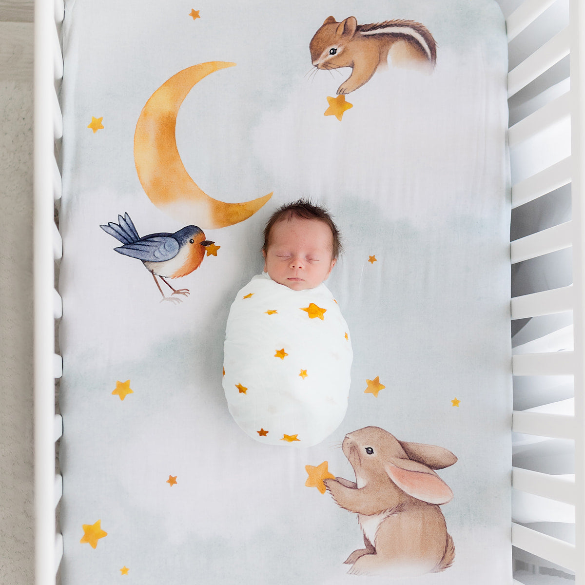 Goodnight Wonderland Bamboo Swaddle
