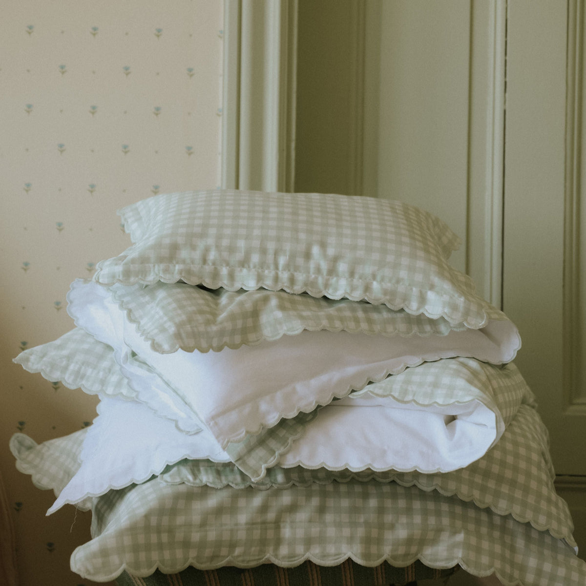 Picnic Gingham Twin Set - Green