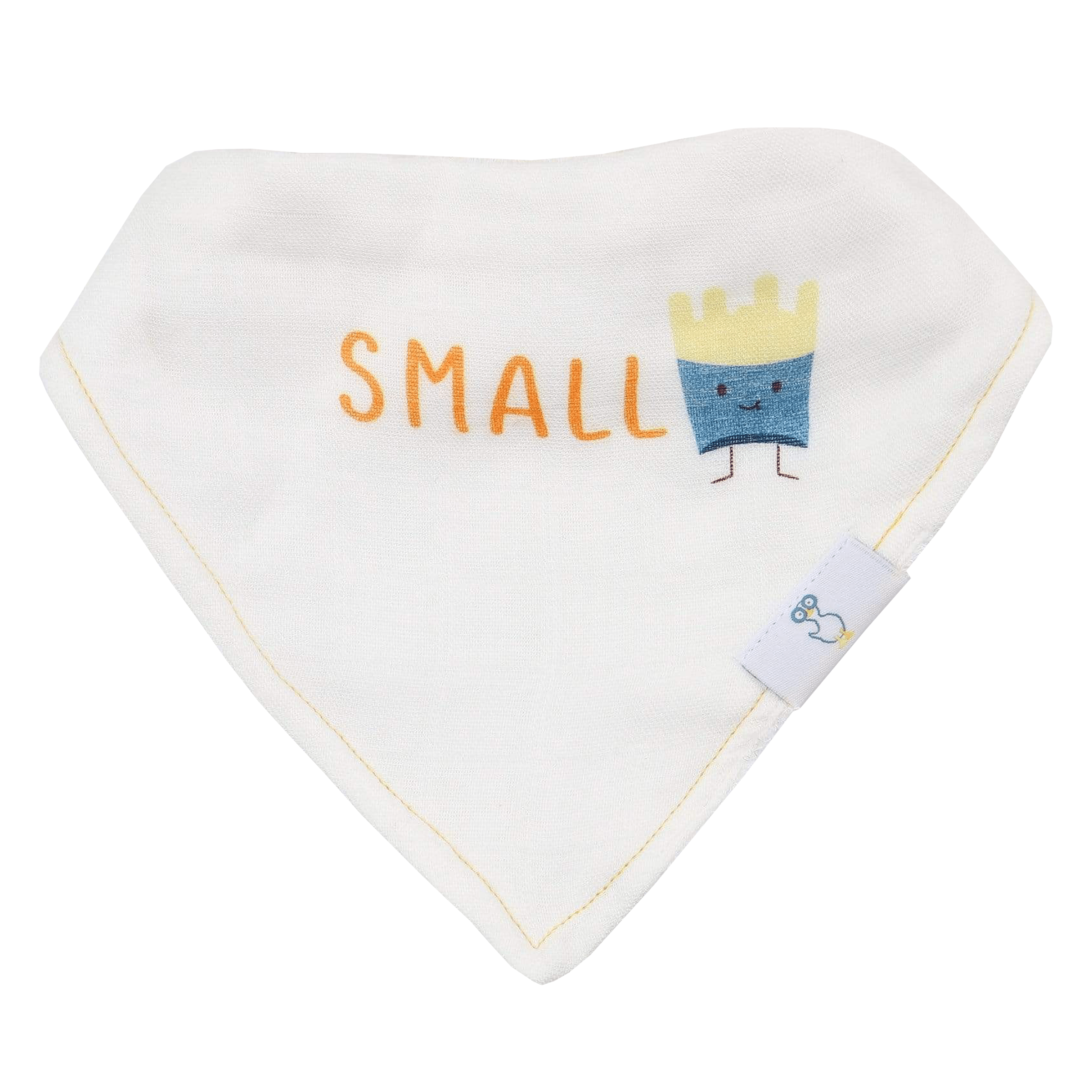 Small Fry And Burgers And Fries 2 Pack Muslin & Terry Cloth Bib Set