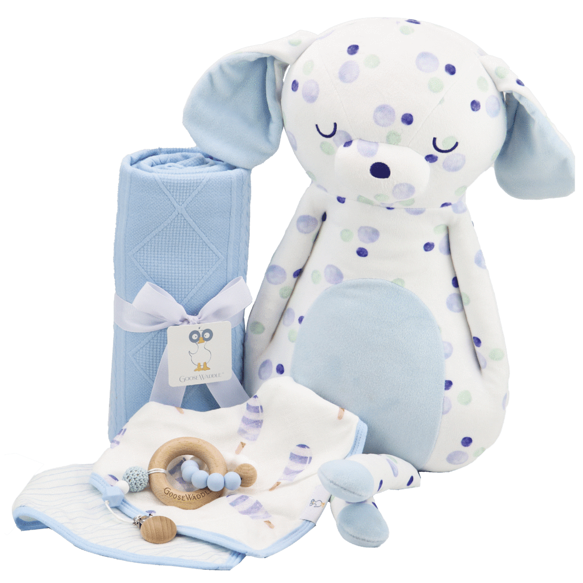 Oxford Puppy Blue Super Soft Plush