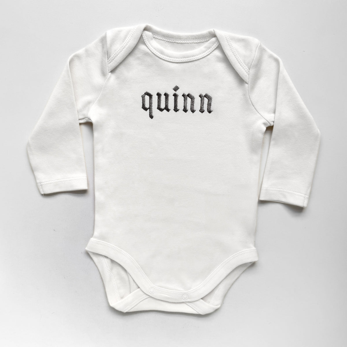 Personalized Kids Name Sweatshirt With Gothic Embroidery
