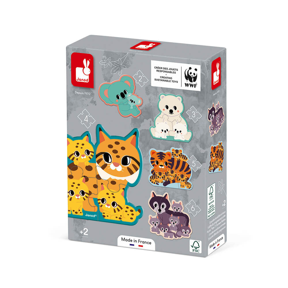 Wwf® 5 Progressive Animal Puzzles