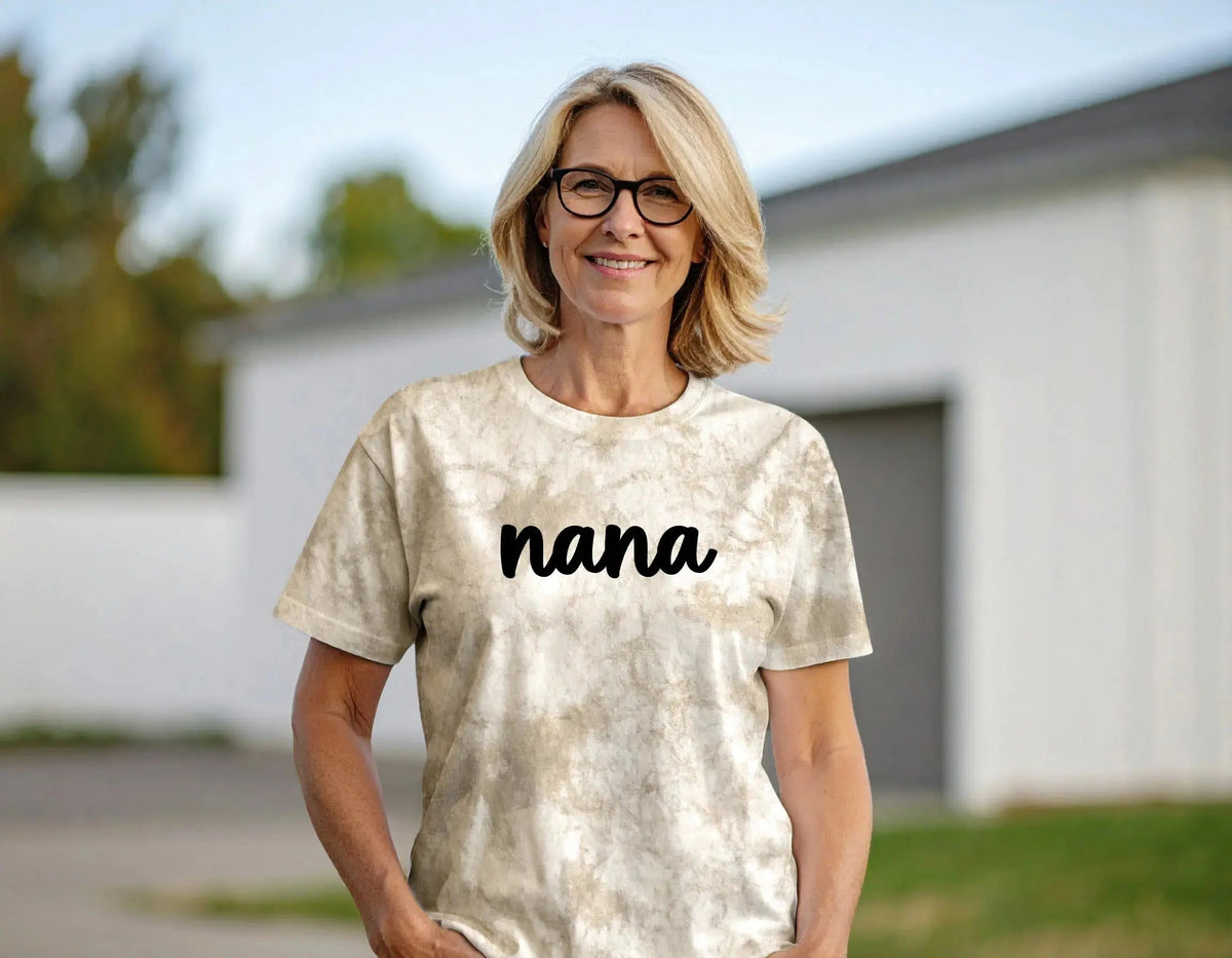 Tie Dye Personalized Grandma And Me Shirt Set