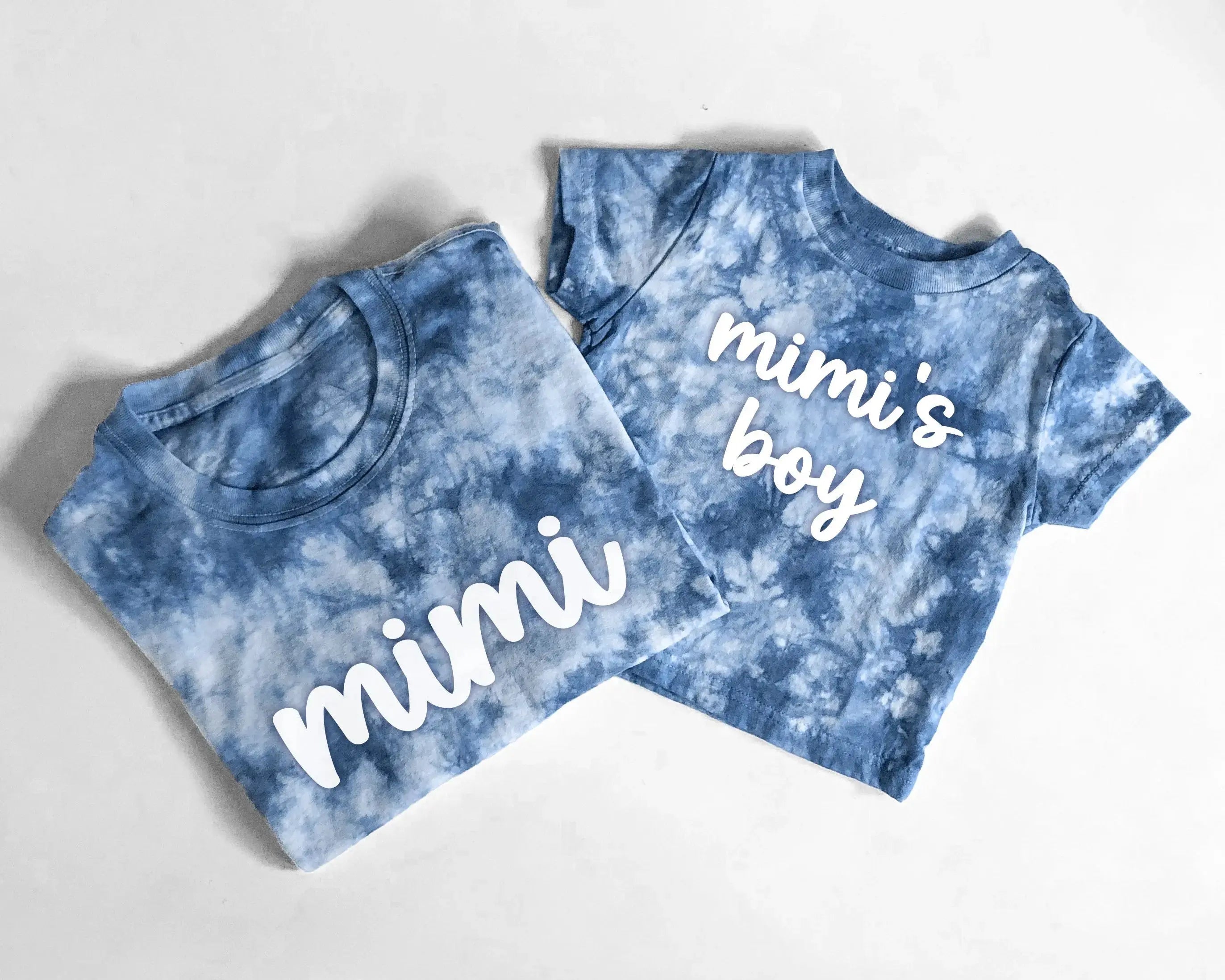 Tie Dye Personalized Grandma And Me Shirt Set