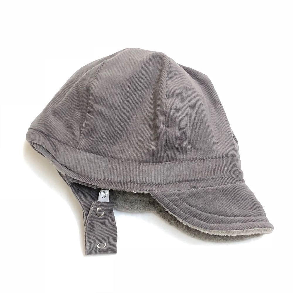 Winter Cap In Granite Corduroy