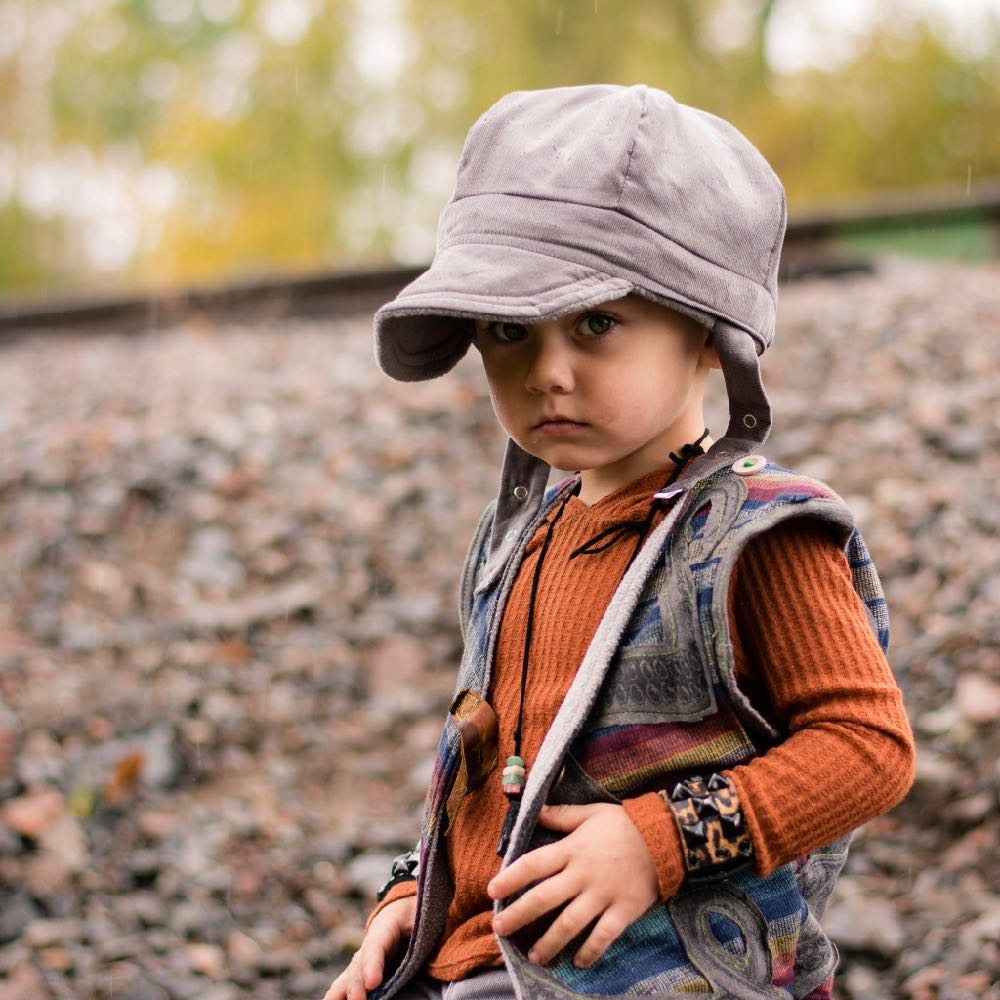 Winter Cap In Granite Corduroy