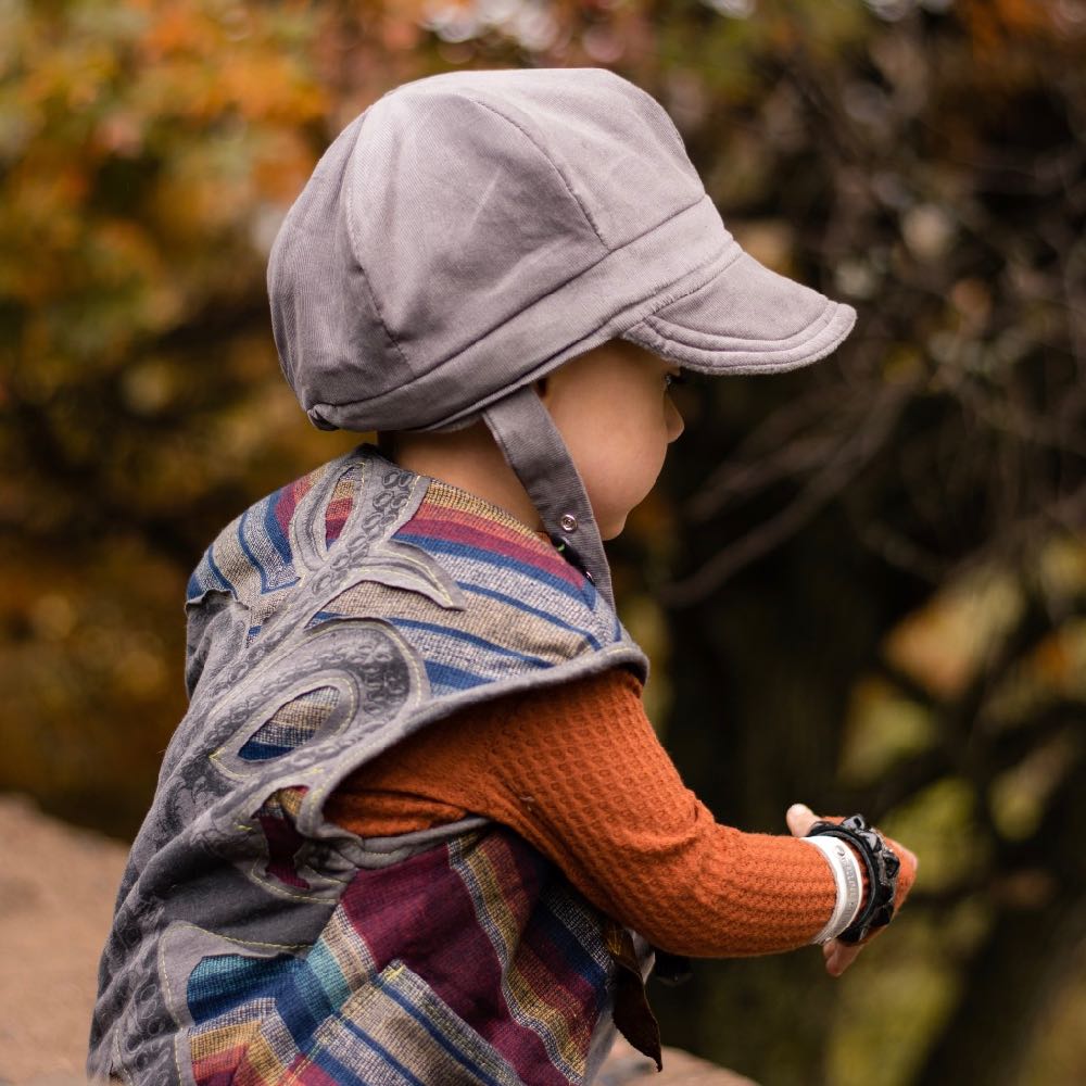 Winter Cap In Granite Corduroy