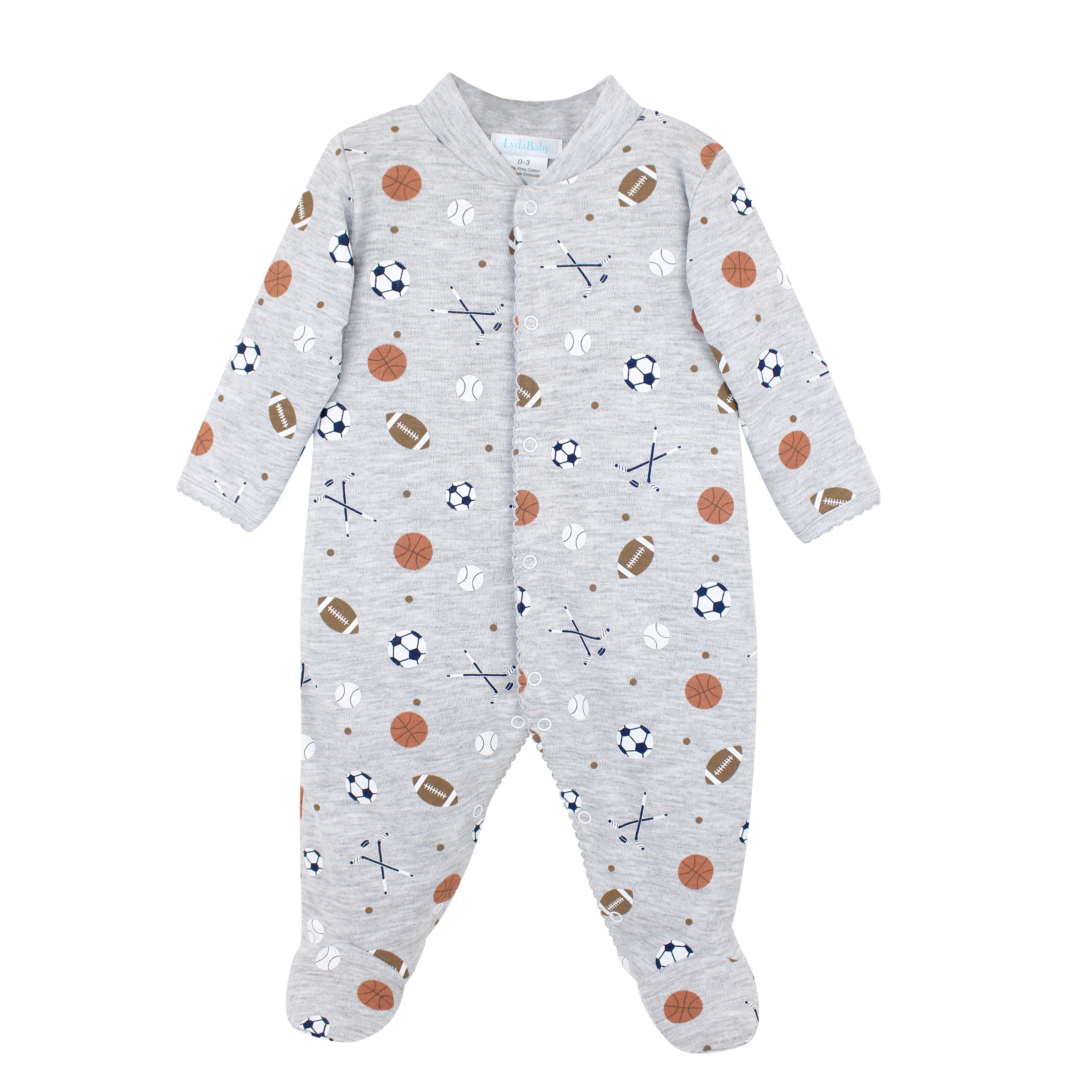 All Star Winter Sports Printed Footie | Baby Boy
