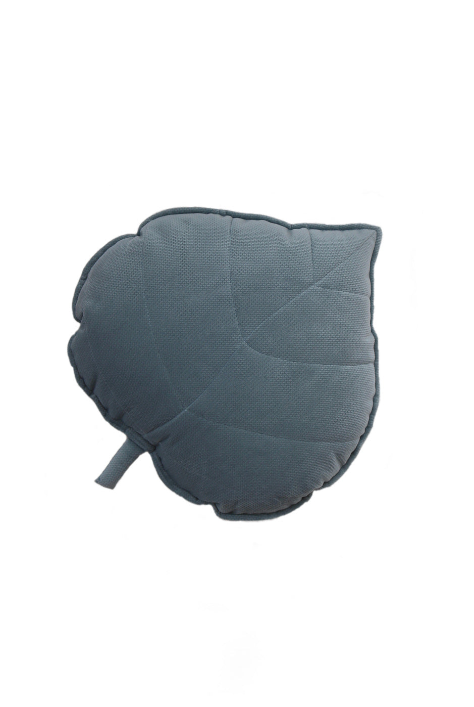 Velvet “grey Mint” Leaf Pillow