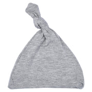 Gray Knotted Newborn Hat
